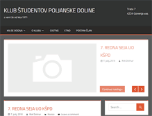 Tablet Screenshot of klub-kspd.si